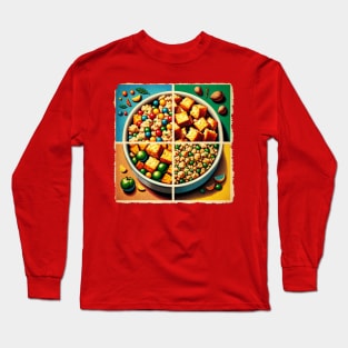 Stuffing Pop Art - Festive Meal Long Sleeve T-Shirt